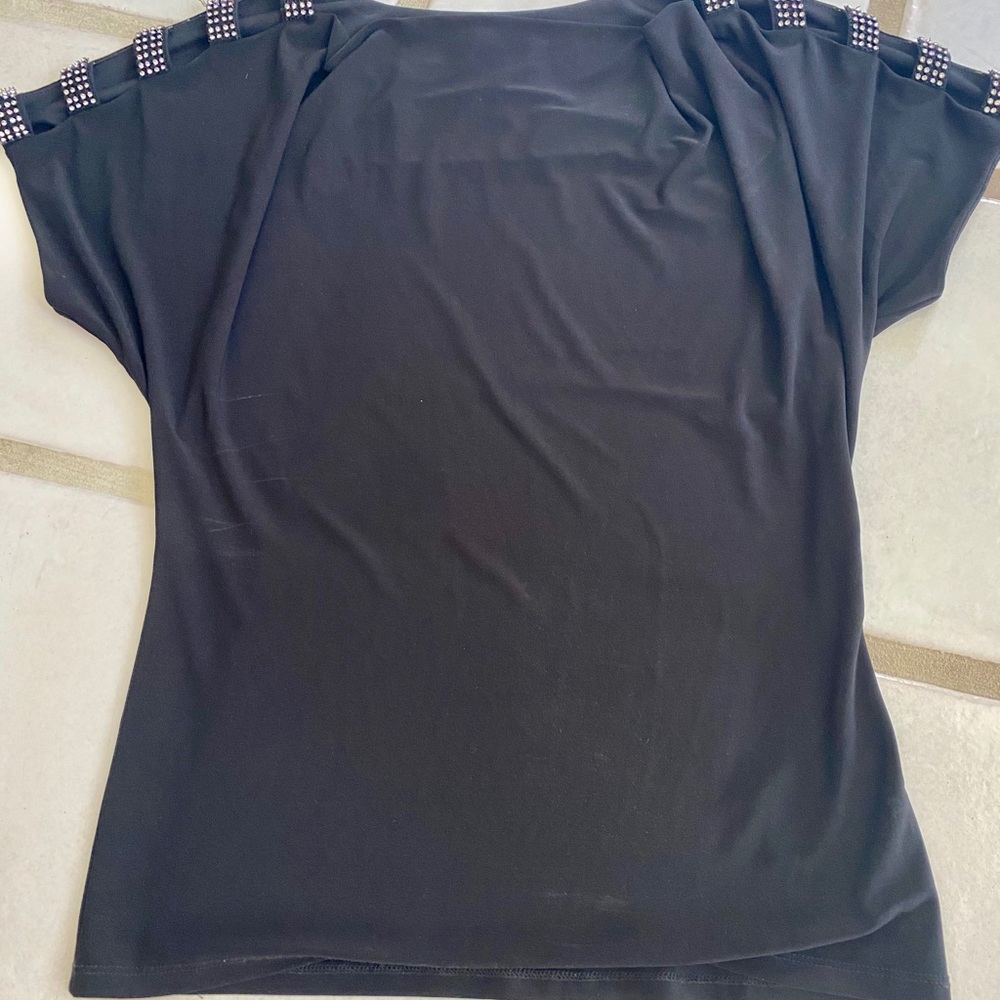 Top with Shoulder Embellishment. Stunning!